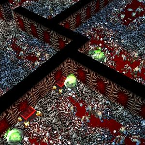 BoneChamber

Mostly testing out my hellish wall skin with bone tiles. Not to happy with the ground in this atm, the tiles need more variation and I