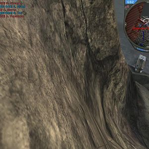 Looking Down while climbing. OH NOES I'M GONNA FALL.

~Took from Forgotten Hope 2, a WW2 mod for Battlefield 2.