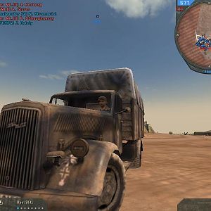 German Afrika Korps Opel Blitz. Looks badass from this angle :P.

~Took from Forgotten Hope 2, a WW2 mod for Battlefield 2.