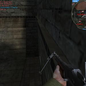 American BAR Gunner. He's floating. Lol

~Took from Forgotten Hope 2, a WW2 mod for Battlefield 2.