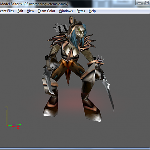 Here is another overview shot, wit the stand animation to show how the feet look. At this point I also reassigned some vertices to different groups, a