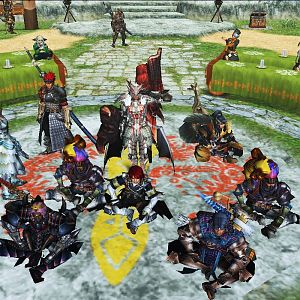 The Guild & it's members... 
*i'm in the middle with the white armor saluting*