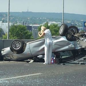 brush youe hair after a crash