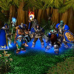 The main characters of "Journey". From left to right they are:
Val'thrios, Jabberin, Derakos, Corinthus, Korrathin and Drakku