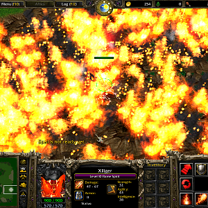 Disco Inferno
 - Done whilst playing with Xiliger's hero on the Hero Contest #3.
Download the test map: http://www.hiveworkshop.com/forums/1543179-p