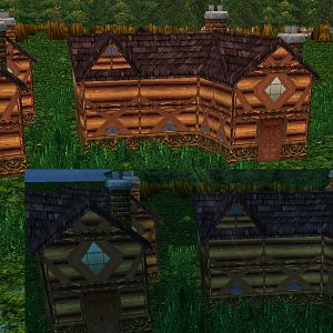 My 2nd try at texturing the house model. It is significantly improved over the first one.