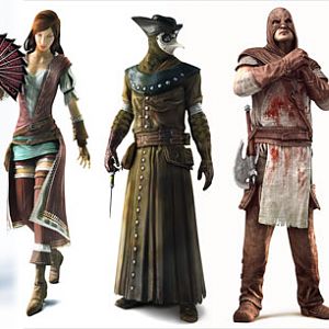 1: harlyqueen 2: courtisan : 3 doctor : 4 executanior :5 prowler 

 multiplayer charachters
