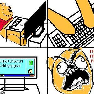 winnie the pooh rage ffffuuuuuu