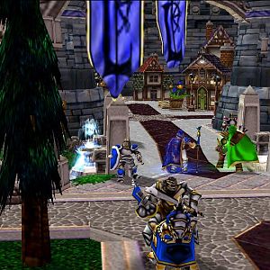 "Walking the Streets"

Lady Proudmoore and her Elven companion were wondering around Theramore discussing a serious matter.

Jaina: I trust that y