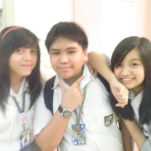 The latest picture of me with two pretty girls. :D