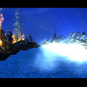 Plunder Isles
Today the brotherhood armada that was heading towards Azeroth has been attacked by a Bloodsail Buccaneers armada at the same time. 
Th