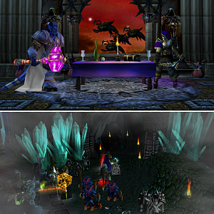 "Memory Lane - part 1"
 
In the Upper levels of Karabor spire Lady Shadow and Mergal talked about recent events. Many event have passed on the world