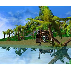 Stranded and lost for sure.
The only survivor of a shipwreck from the human fleet, now stranded on a forgotten island, will he survive?