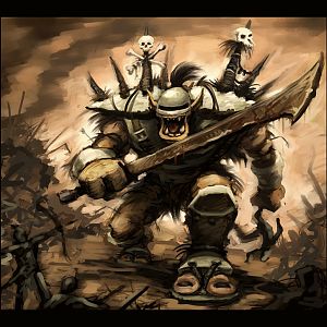 A big Ogre Warboss