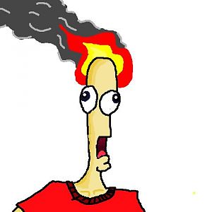 Help! My head is burning by the powers of PAINT! D: