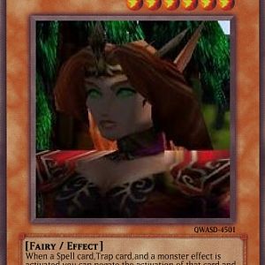 Blood elf Sorceress card
