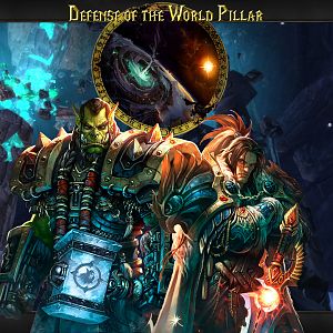 Defense of the World Pillar Wallpaper