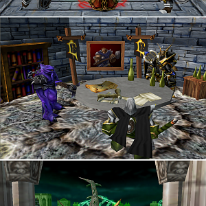 "Its about damn time"

Part 1
Zealot: Guards have been silenced. By the time someone notices you will be done with the ritual. 
Cultist: It is alm