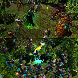 Pic 1:
At the southern entrance of the Protectorate Headquarters, Belgarath and Onu of the Protectorate Druids have been fighting hard to keep the Bu