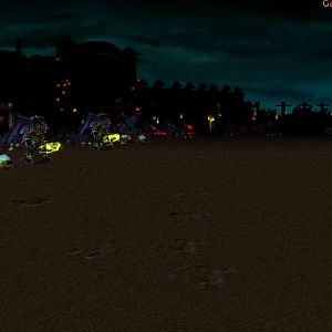 The demons lining up ready to defend there territory