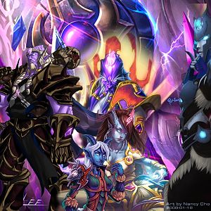 Warcraft Draenei Collage by PandaProduction