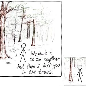 in the trees