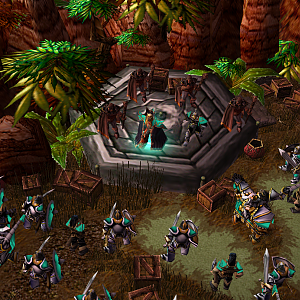 Every single lagoshian human or elf had gathered at a meeting, assembled by Ahriman Alnria, the last of the Alnria dynasty. He stood on a stone platfo