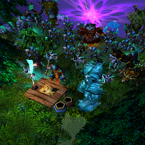 Dragram walked through the huge portal as the first, followed by the rest of his people. The sight of huge trees, ferns everywhere and the beautiful m