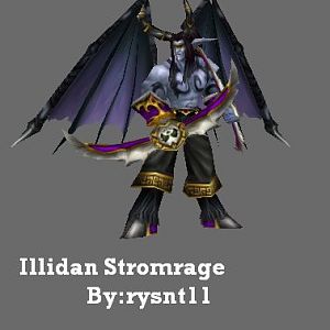 Illidan Stromrage
The one that refuse to join my army, now he is in my underground jail, waiting for his agreement to join my blood elven empire