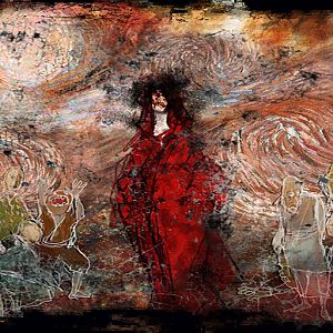 Magakifloorpainting

I believe this image is from the fourth installment of fatal frame. 

Don't lynch me if I'm wrong though.