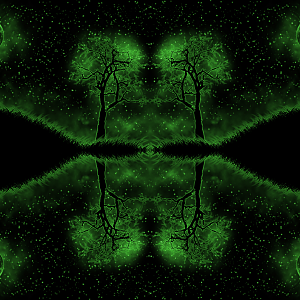 wallpaper Green Night Sky by burgulgoth 2