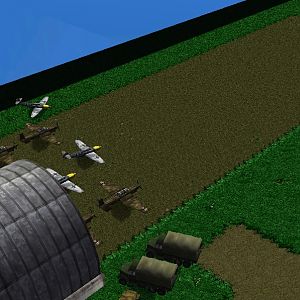 The German airfield.