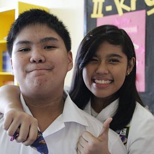 With one of my best friends.