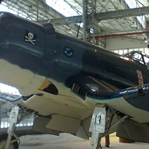 F4U Corsair, front view.