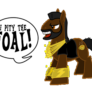 Pony Mr.T. He pities the foals...