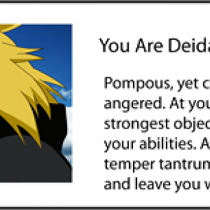 Deidara Personality