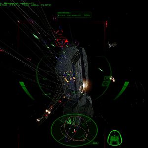 This is what happens when you have TOO many teammates under your command. XD But, these missles was only the second wave luanched at the cruiser. The