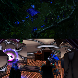 Lord Dragram and Moonlight Commander Einnor walked to his mansion, while the others found shelter other places in the streets of Fort Esirb'tan. Einno