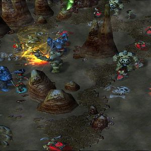 "When magic doesn't answer"

As soon as the first group led by Al'ar and Nalas entered Blade's Edge, they were ambushed by a mass of Old God influen