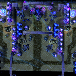 View of the Draenei Capitol, with Portal to Azuremyst Isle on Left, and Shattrah City on Right.