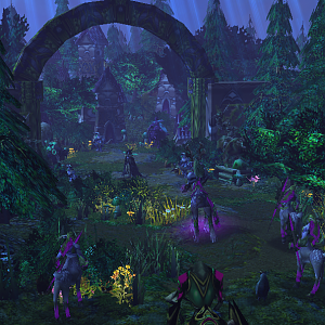 "The Wall"

The Keeper of the Grove took his party west deeper into Ashenvale. He would take his prisoner, Azakk, to the holding cells to await tria