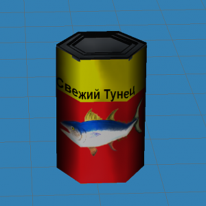 Tuna Can
=======
A simple model with a simple texture.
How did I wrote in Russian you ask... Google Translate is my friend!