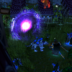 Lord Dragram stood on the hill with Narahia and Einnor, overlooking the assault of their fort, but suddenly Dragram's pocket got hot, and he realized