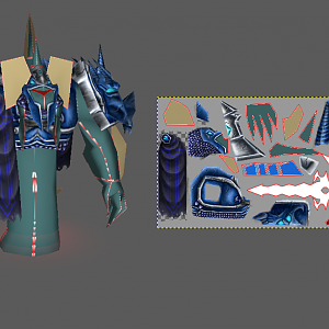 Naga Death Knight WIP2