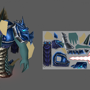 Naga Death Knight WIP3