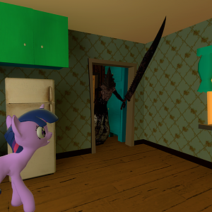 Pyramidhead and Twilight.

Brought to you by Garry's Mod.