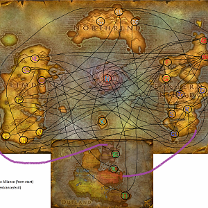 An interaction web which shows the alliances available to each faction at immediate start of the game.