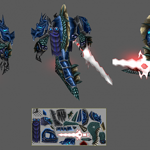 Naga Death Knight WIP4