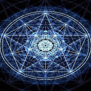 pentagram star blue logo
