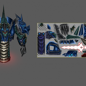 Naga Death Knight WIP5